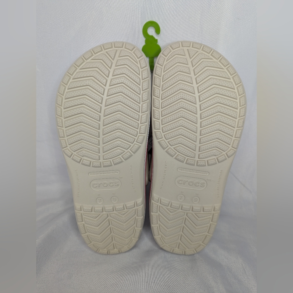 NWT Crocs Stucco / Melon Unisex Crocband Clog Sandals Size M7 / W9 - Picture 9 of 10